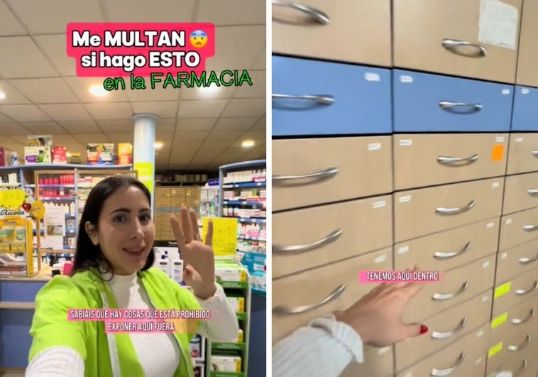 Una farmacéutica muestra los medicamentos que tiene prohibido exponer: «Me multan»