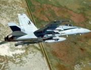 Un avión «F-18», en imagen de archivo, perteneciente a las unidades que Estados Unidos tiene desplegados en Kuwait. Reuters