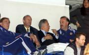 Grande, Jiménez, Amancio y Del Bosque vieron el entrenamiento turco. Miguel Berrocal