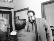 Trillo abandona la rueda de prensa seguido del ministro portavoz. Daniel G. López