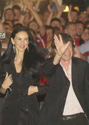 Jagger acudió a su cumpleaños con la ex modelo norteamericana L´Wren Scott