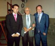 ABC Rubén Rufo, Ramón García y Emiliano Moreno tras finalizar el acto