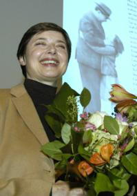 AP Isabella Rossellini, en la Feria del Libro de Fráncfort