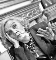 CHEMA BARROSO Elena Poniatowska durante la entrevista ayer con ABC
