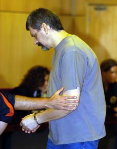 EFE El asesino, durante el juicio