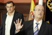 EFE Segura junto al jefe de la Demarcación de Costas, Carlos González