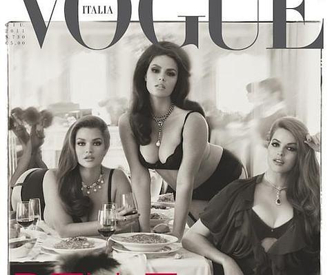 Curvas de portada en «Vogue Italia»