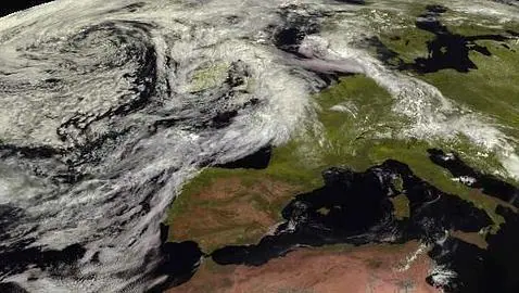 mapa meteosat Ocho provincias en alerta por lluvias, tormentas y fuertes rachas 