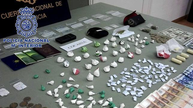 Desmantelado un punto de venta de droga en Centro