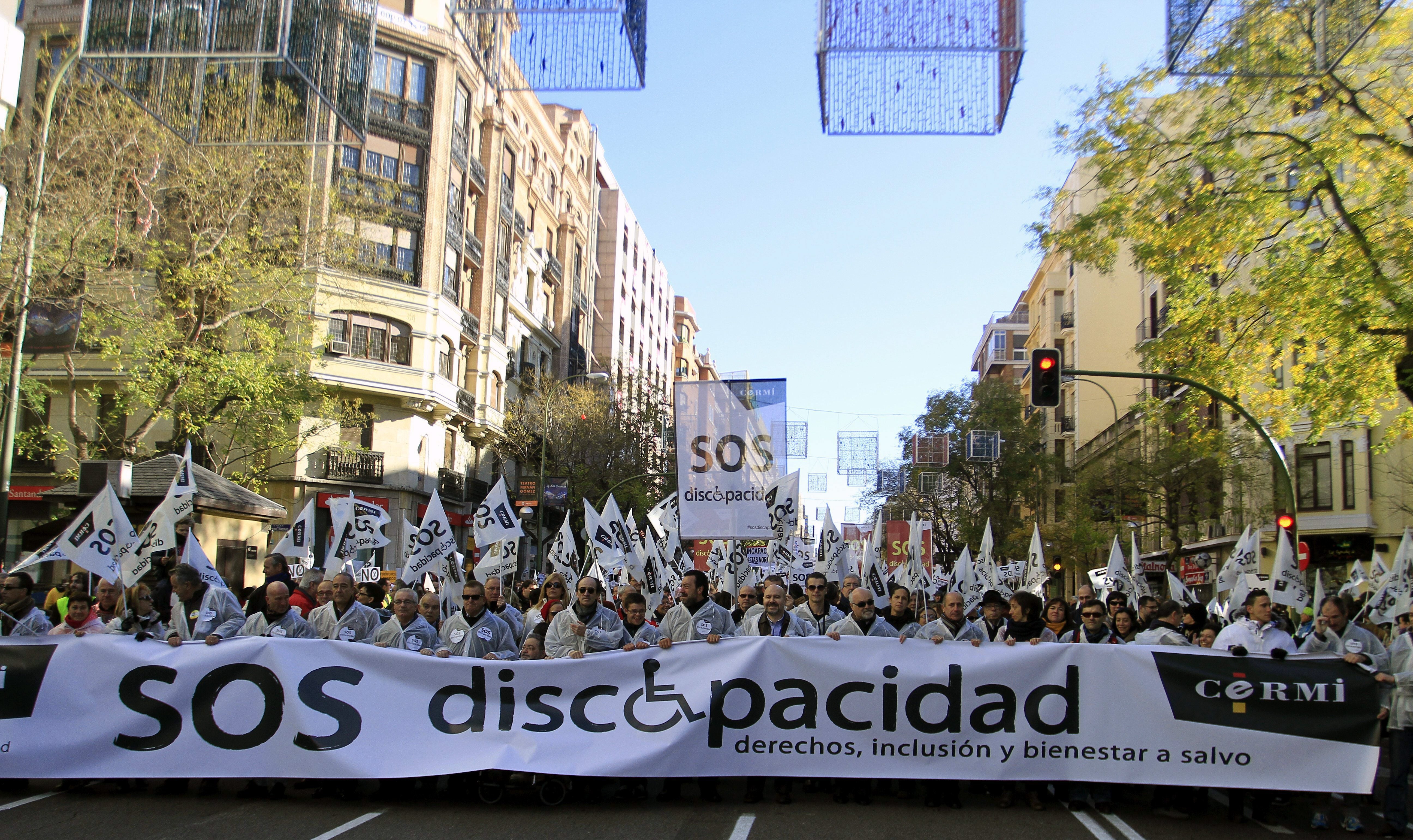 Los discapacitados denuncian que se les está quitando «hasta las migajas»
