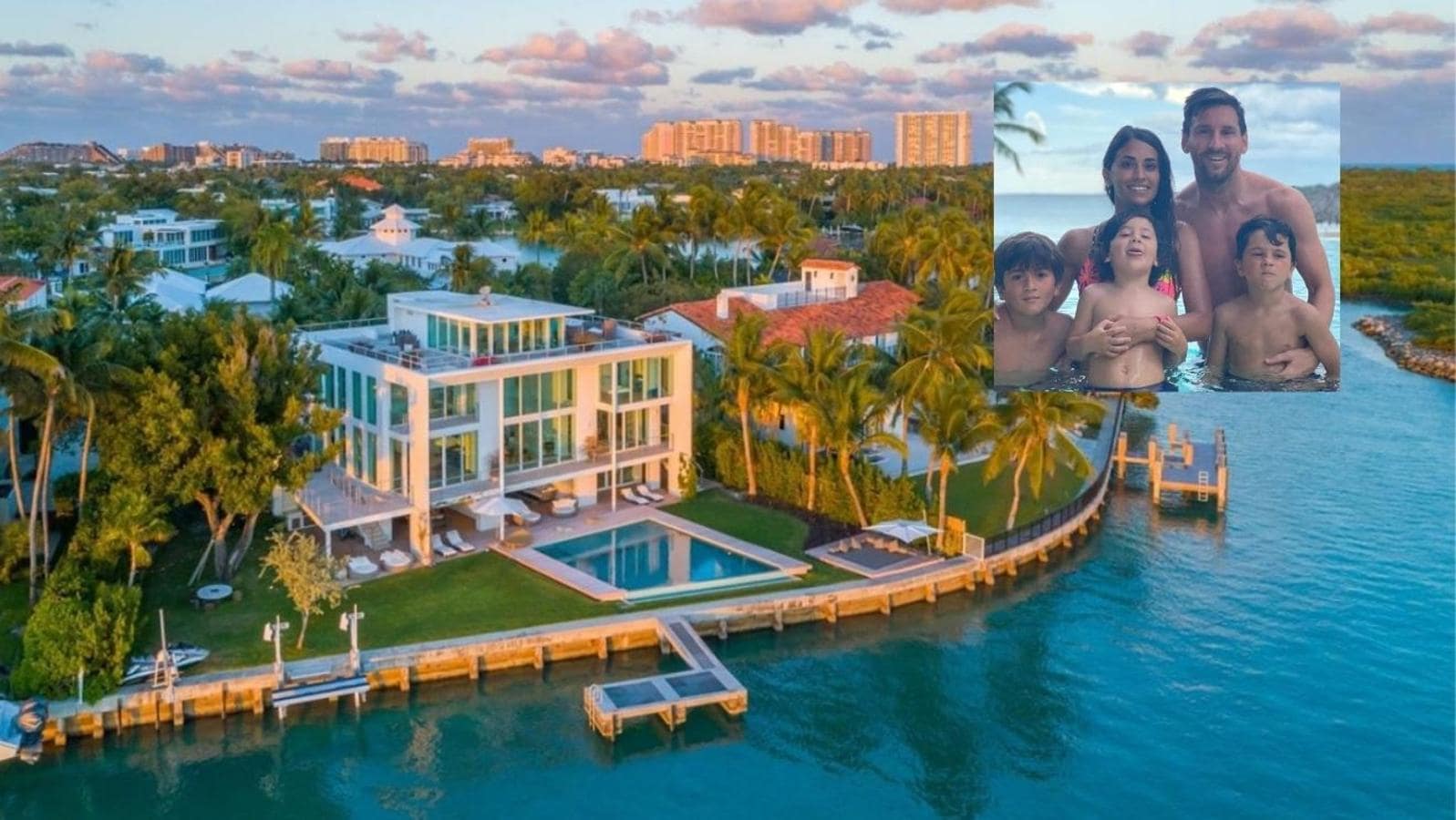 La fastuosa mansión en la que Messi se relaja con su familia en Miami