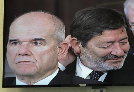 Chaves y Guerrero, durante la sesión de este miércoles