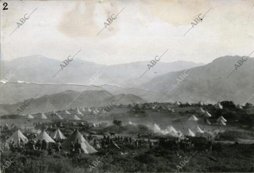 Vista general del campamento de Annual
