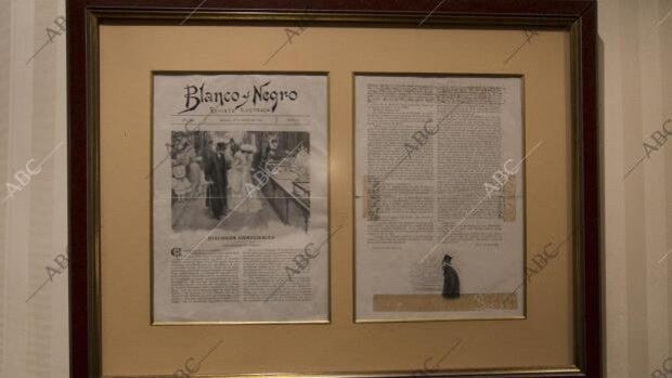 El artículo de Blanco y Negro en el restaurante Lhardy