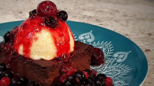 Brownie tres delicias.