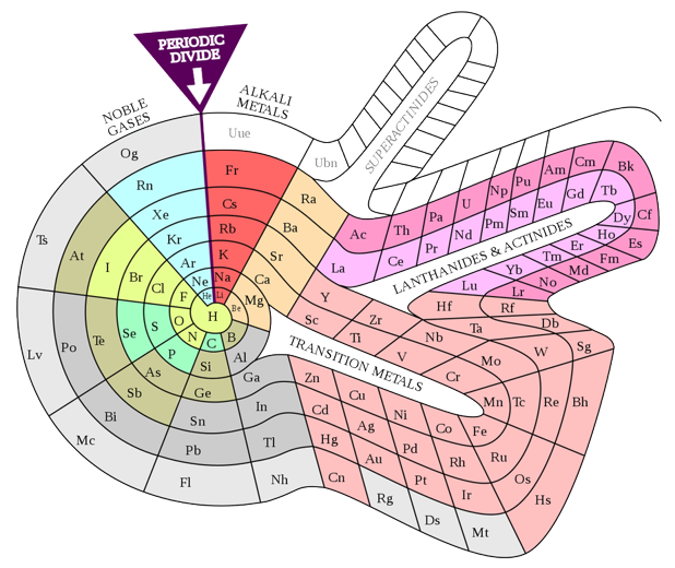 Tabla espiral de Theodor Benfey’s (1964).