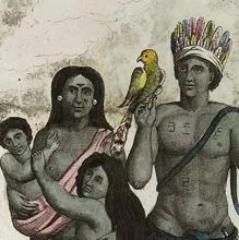 Los caribes provenían del noroeste del Amazonas. Detalle de una pintura de John Gabriel Stedman