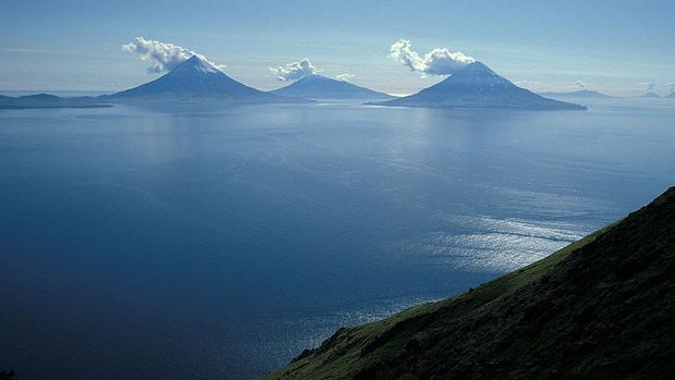 Vistas del subarchipiélago de los Cuatro Volcanes