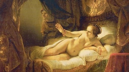 La Dánae de Rembrandt, repintada