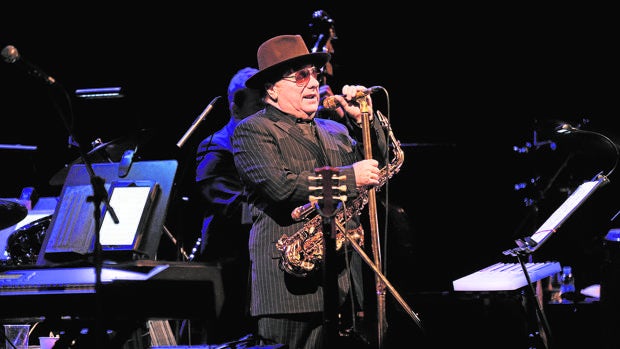Van Morrison, durante su úiltima actuación en Barcelona