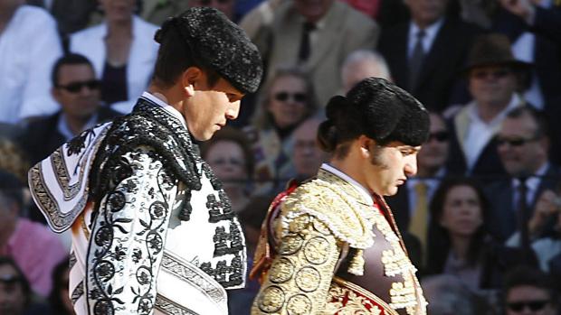 Morante de la Puebla y Manzanares, en un paseíllo en la Maestranza
