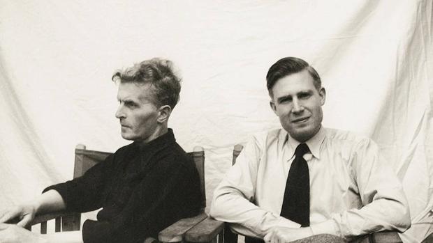 Wittgenstein (de perfil), en una de sus últimas fotos, junto a Von Wright, uno de los grandes editores de su obra