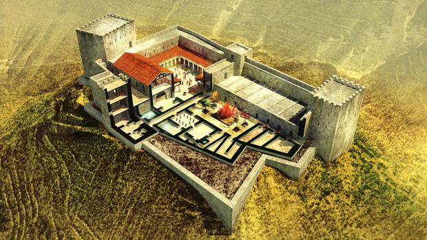 Reconstrucción de la fortaleza de Maqueronte