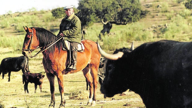 Victorino Martín Andrés, en su finca de Monteviejo, en una imagen de 1999