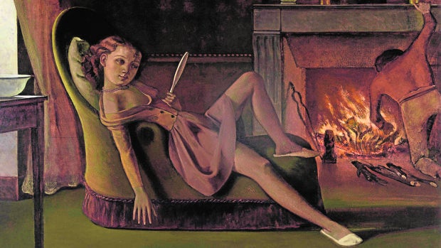 «Los días felices» (1944-1946), de Balthus. Smithsonian, Washington, D. C.