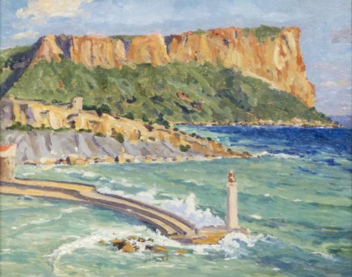 «Escena costera frente a Marsella»