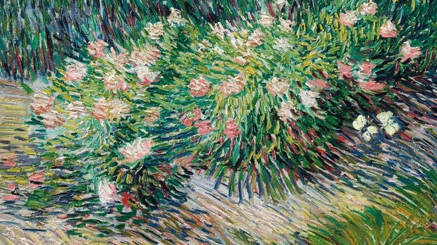 «Coin de jardin avec papillons», de Van Gogh