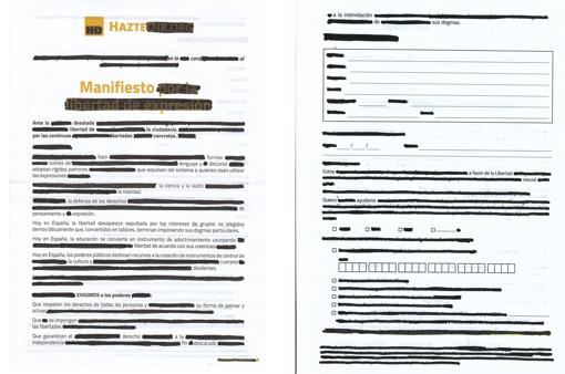 «Hazte en la cara el MANIFIESTO»