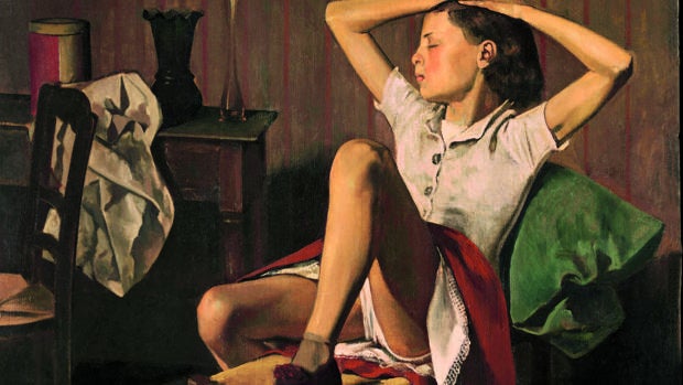 «Thérèse soñando» (1938), de Balthus. Detalle