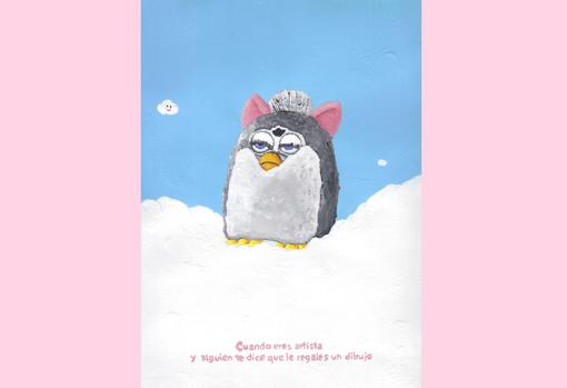 «Cuando eres artista y alguien te dice que le regales un dibujo» (2018)