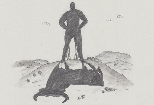 «Homomaquia». Cortometraje de animación. Carboncillo sobre papel (2019)