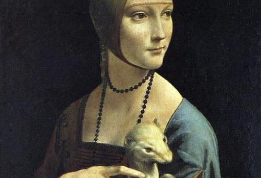 Detalle de «La dama del armiño», de Leonardo