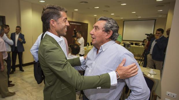 El torero Manuel Escribano y el ganadero Fernando Cuadri