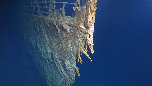 Restos del Titanic captados por una productora de televisivón