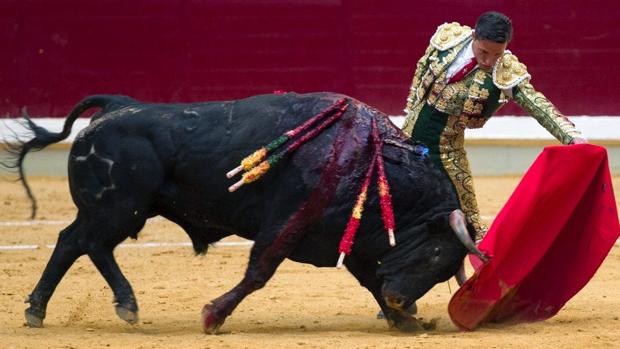Diego Urdiales, en el coso de la Ribera