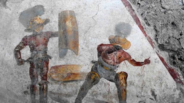 El fresco descubierto es de gran realismo