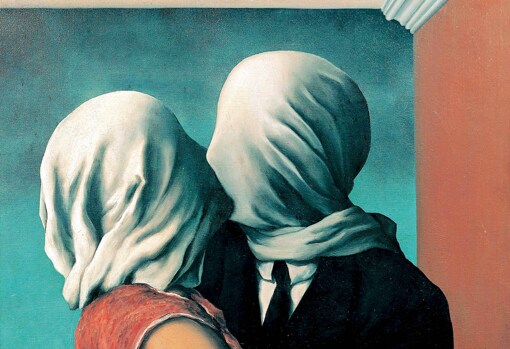 ‘Los amantes’, de René Magritte