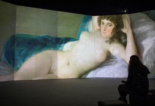 'The naked Maja' by Goya, in '#INGOYA'