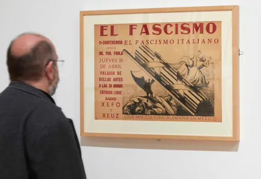 One of the works in the exhibition dedicated to fascism