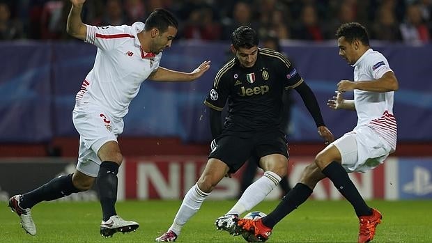 Morata, entre Rami y Kolo