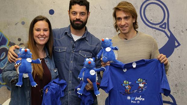 Los deportistas Fina, Galindo y Santacana, que participarán en los Juegos Paralímpicos de Pyengonchang 2018