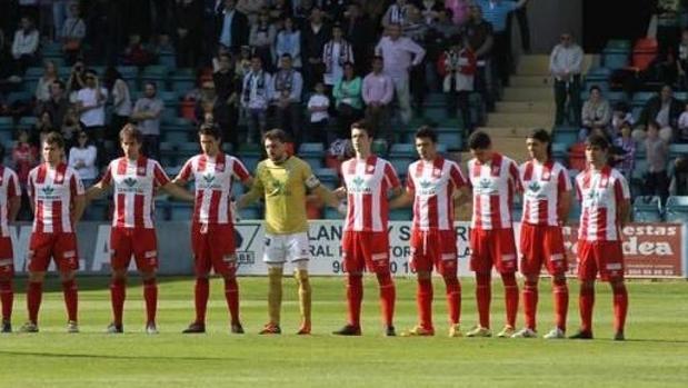 Los jugadores del Zamora en un partido de esta temporada
