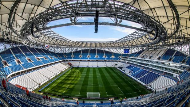 Campo del Volvogrado Arena, sede del Mundial de Rusia