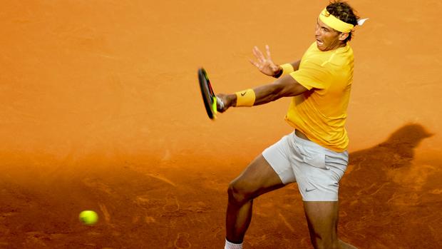 Rafa Nadal durante su participación en el Open de Madrid