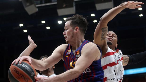 Heurtel durante el partido del pasado miércoles ante el Olimpia Milan