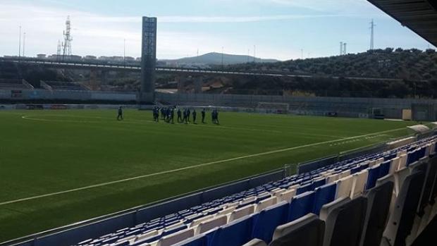 Estadio del Ciudad de Lucena, en el que se produjo la agresión a un aficionado